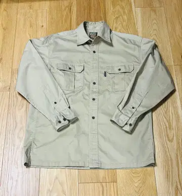 AIGLE 에이글 베이지 코튼 100% 셔츠