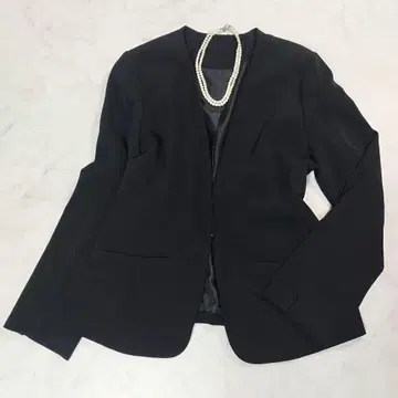 컨디션 최상 노카라 자켓 블랙 포멀 비즈니스 L