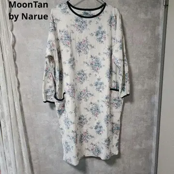 MOON TAN 부드러운 거즈 파자마 룸웨어 꽃 원피스