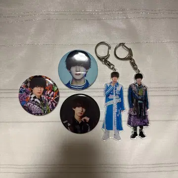 7m!n 우사미 켄토 아크릴 키링 캔뱃지 세트
