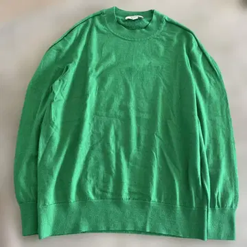 COS 그린 니트 스웨터 긴팔 EUR S