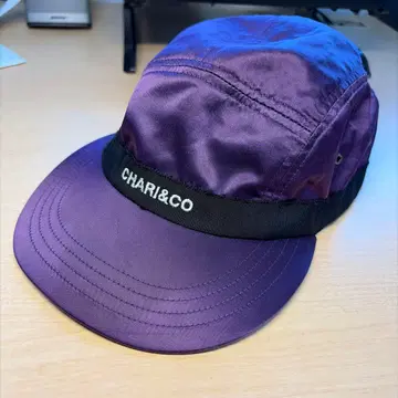 CHARI&CO 퍼플 스팬엘 캡 광택감 있음 보라색