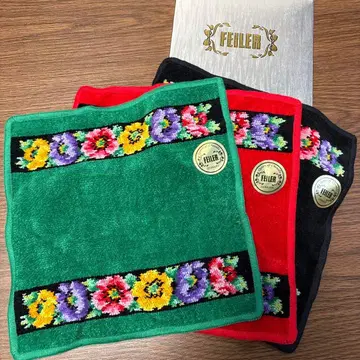 미사용 새상품 FEILER 페이러 타월 손수건 3장 세트