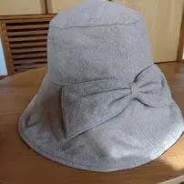 Athena New York Mora 햇 리본 울 베이지