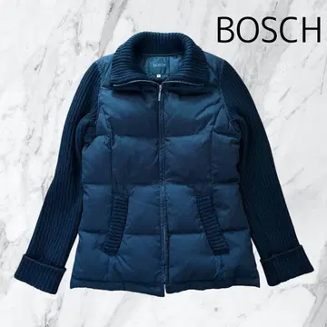 [새상품급] BOSCH 다운 자켓 38 (M 상당) 니트 절개 블랙