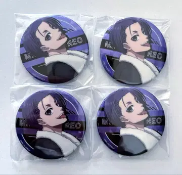 블루 록 라운드 원 캔뱃지 미카게 레오 4점