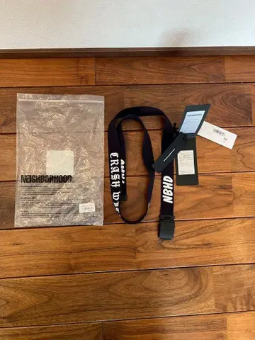 NEIGHBORHOOD CRASH WOOD 벨트 M 네이비