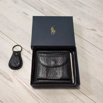 폴로 랄프 로렌 블랙 가죽 3단 접이식 지갑 (당시 물건)