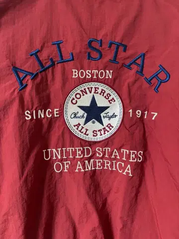 컨버스 올스타 나일론 자켓 빨간색