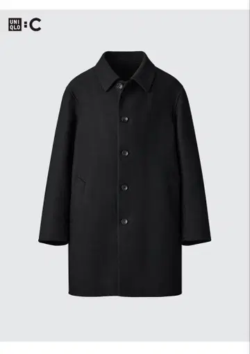 UNIQLO C 더블 페이스 코트 블랙 M