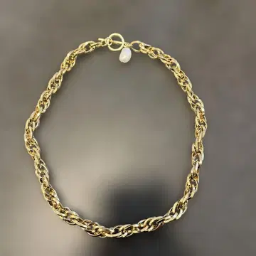 골드 체인 목걸이 펄 참 포함