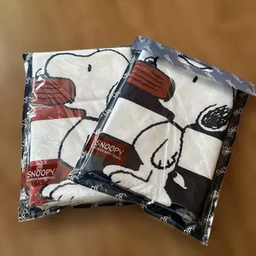 스누피 바디 타월 2개 세트
