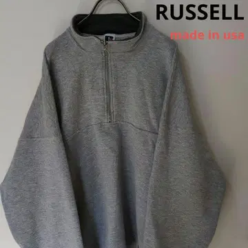 러셀 미국제 made in usa 하프 지퍼