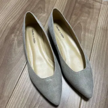 [ 새상품급 ] Odette e Odile 골드 라메 펌프스 24cm