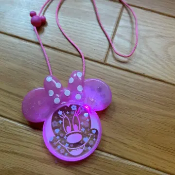 미니 빛나는 목걸이 핑크