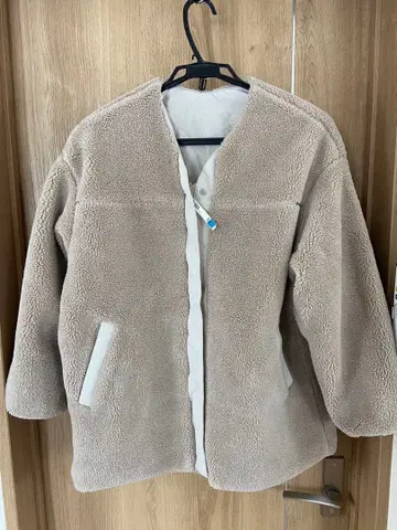 새상품급 니코앤드 퀼팅&플리스 리버서블 코트 M