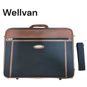Wellvan 비즈니스 백 2WAY 블랙/브라운 숄더 포함