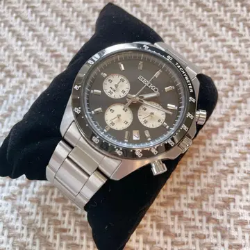 SEIKO 나노 유니버스 크로노그래프 손목시계 블랙