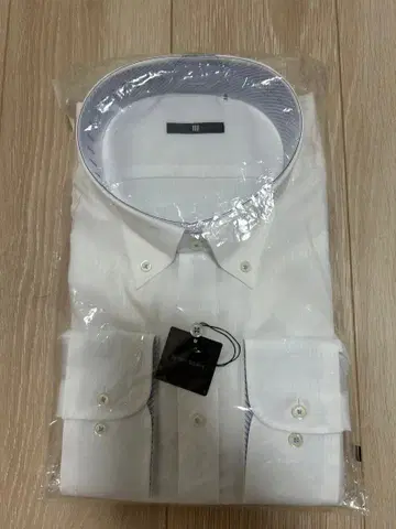 [ 미개봉 새상품 ] SUIT SELECT 화이트 스트라이프 드레스 셔츠