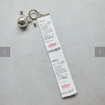 ear PAPILLONNER 메탈볼 x 영수증풍 백참