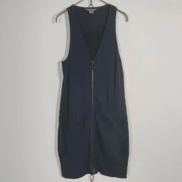 00s ARMANI EXCHANGE 지퍼 슬리브리스 원피스 Y2K