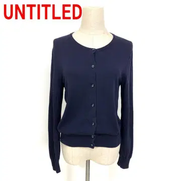 A7003 언타이틀 긴팔 가디건 레이온 면 네이비 네이비 2