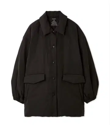 Mila Owen 스텐 칼라 텐트 실루엣 다운 자켓 블랙