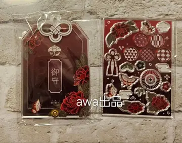 [ 모란 ] 후쿠야 부적 미니 아크릴 프레임 화조