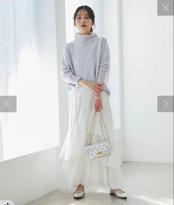 라 부티크 봉봉 [아름다운 실루엣] 몰스킨 비대칭 캉캉 스커트