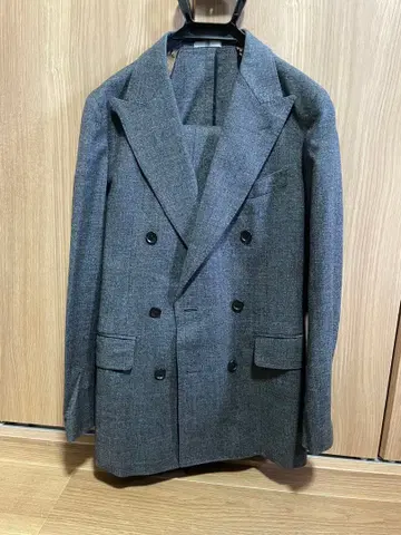 SUIT SELECT 그레이 더블 브레스트 수트