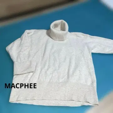 새상품급 MACPHEE 맥피 터틀넥 스웨터 아이보리 S 사이즈