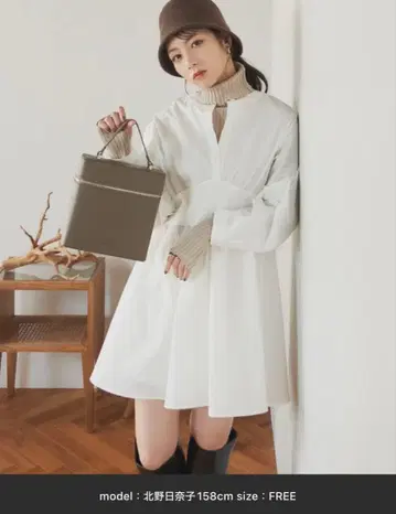 허리 리브 개더 튜닉/미니 블라우스