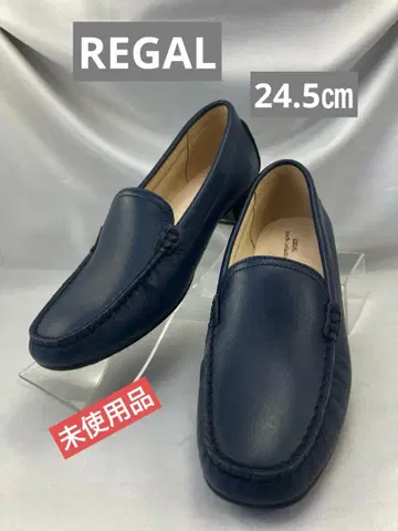 REGAL 워스 컬렉션 여성용 천연 가죽 로퍼 미사용 24.5cm