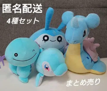 포켓몬 복슬복슬 봉제 인형 물 타입 4종 세트 [ 묶음 판매 ]