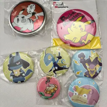 포켓몬 캔뱃지 7개 세트