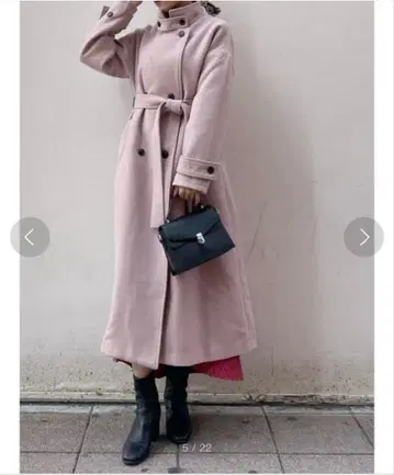 더즐린 스탠드 칼라 롱 오버코트 snidel 머큐리 듀오