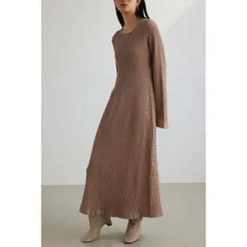 stylemixer 자카드 니트 플레어 원피스