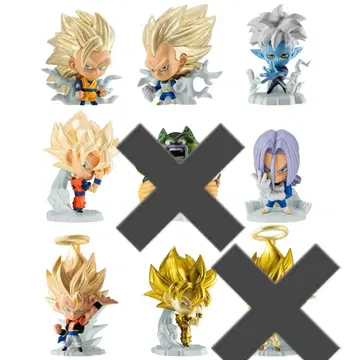 즉시 구매 가능 드래곤볼 초전사 피규어 9종 7개 세트