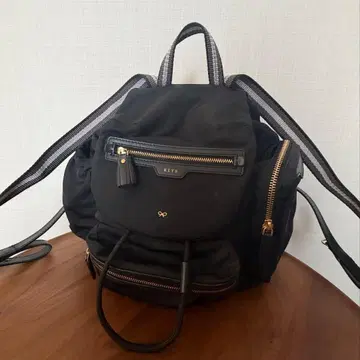 안야 힌드마치 블랙 나일론 럭색/백팩