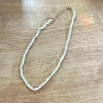 PLST 펄 골드 목걸이