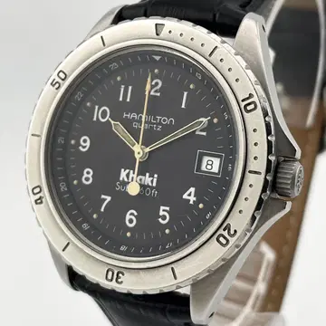 [ 작동/새 상품 벨트 ] 해밀턴 KHAKI 카키 서브 남성용 손목시계
