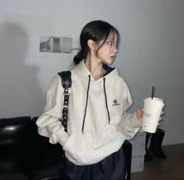 muahmuah 스티치 콤비 후디