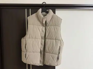 ZARA 베이지 다운 베스트 XL