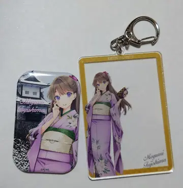 후지시마 지카가 유젠 콜라보 아크릴 키링, 캔뱃지 세트