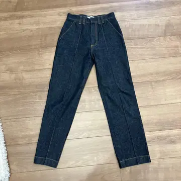 AMERI 다크 데님 스트레이트 데님