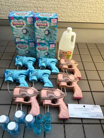 버블건 8개 세트 결혼식 샤봉 액체 포함