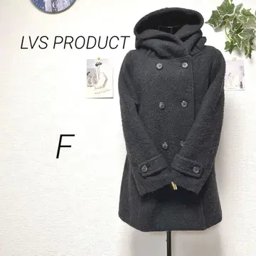10499-2 LVS PRODUCT 후드 부착 피 코트 F 아우터