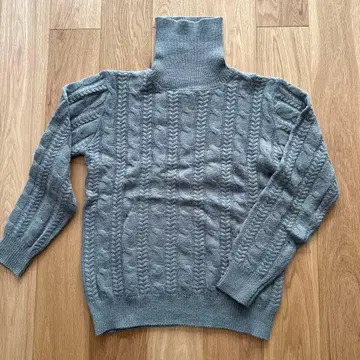 NANO UNIVERSE 그레이 터틀넥 스웨터 S