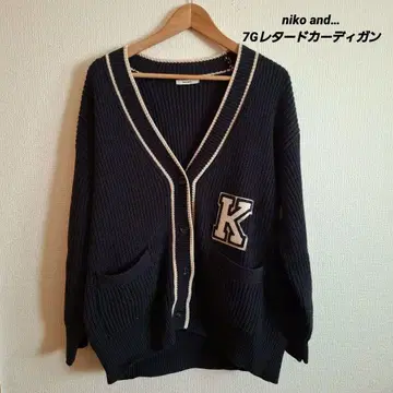 niko and - 니코앤드 7G 레터드 가디건 레트로