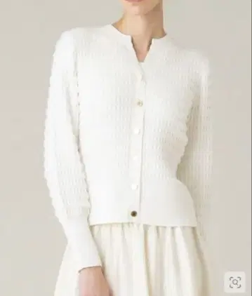 LOULOU WILLOUGHBY 화이트 가디건